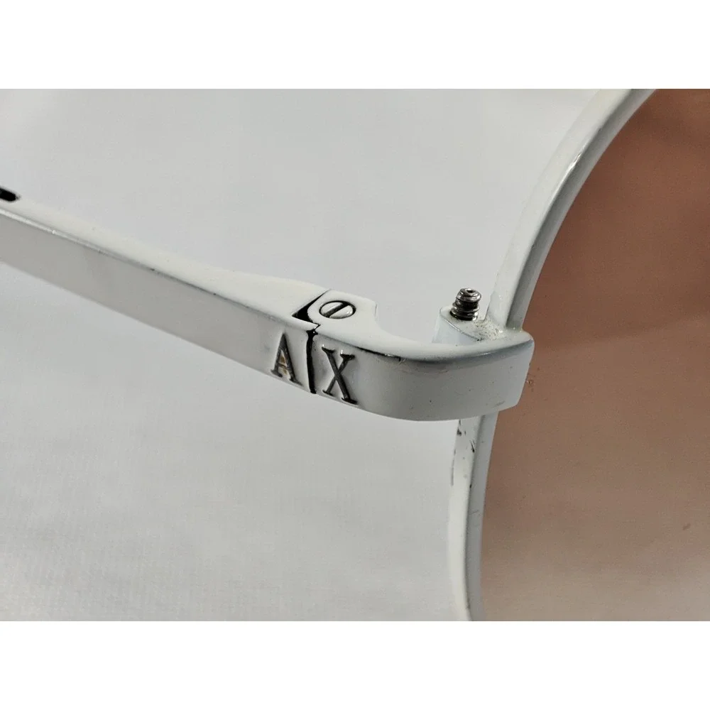 Armani Exchange AX 2038/S White Aviator Sunglasses‎ Brown Gradient Lenses 58-14
